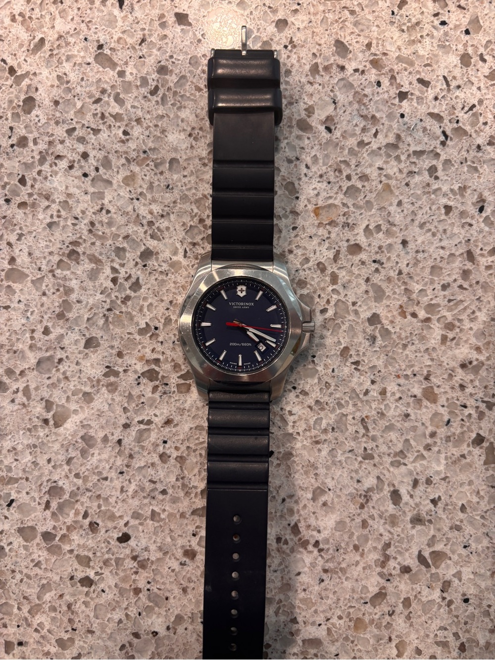 Victorinox I.N.O.X. Watch with Blue Dial and Rubber Strap - Picture 2 of 5